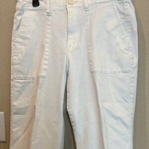 Cabi White Lido Wide Leg Cropped Jean - Size 8
